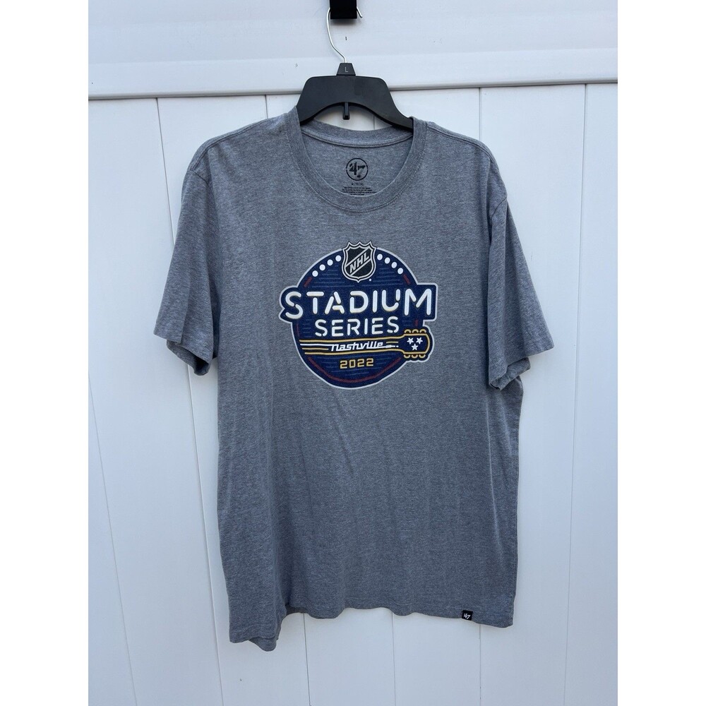 Nashville Predators 2022 NHL Stadium Series T-Shirt Size XL ‘47 Brand